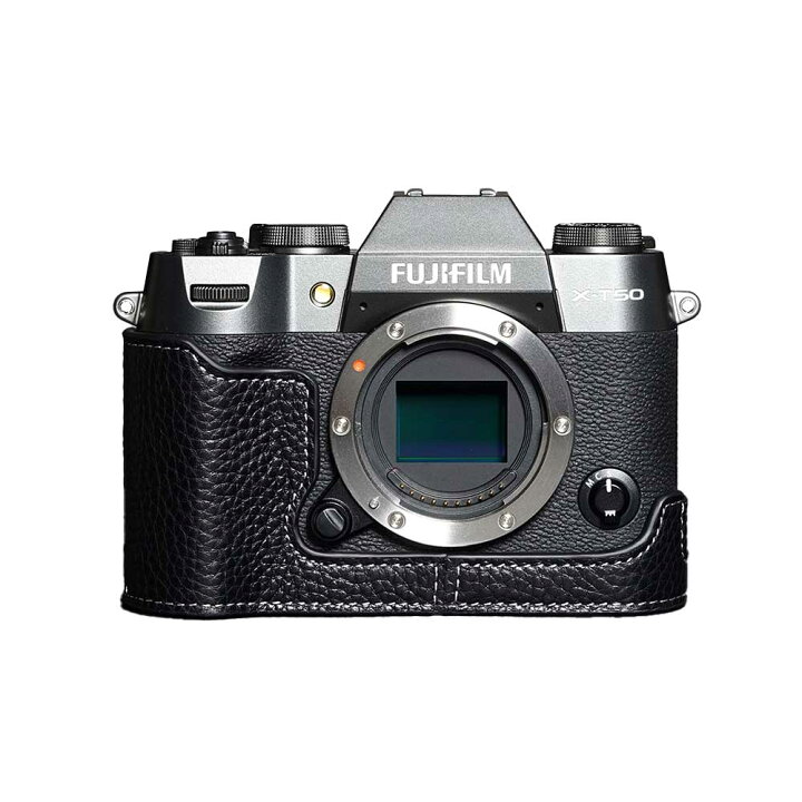 楽天市場】FUJIFILM X-T50 専用 レザー ケース Black ブラック TP 