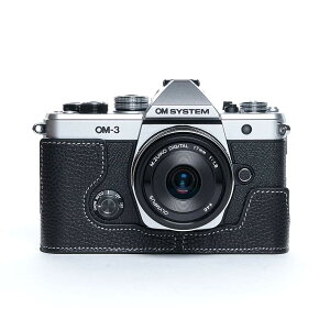 OLYMPUS OM SYSTEM OM-3 p U[ P[X Black ubN TP Original JP[X  {v v ʃP[X {fB[n[tP[X ʊJ obe[\ IpX TB06OM3-BK
