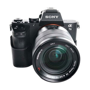 �󂠂�i SONY ��7II / ��7RII �p ���U�[ �P�[�X Black �u���b�N TP Original �J�����P�[�X ������� �{�v ���v ���ʃP�[�X �{�f�B�|�n�[�t�P�[�X ��ʊJ�� �o�b�e���[�����\ �\�j�[ TB06A72-BK
