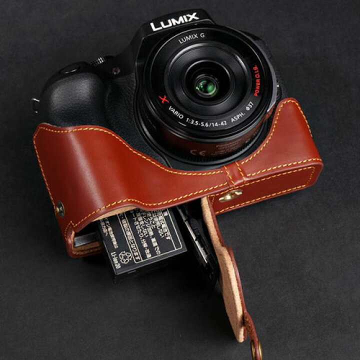 楽天市場】Panasonic LUMIX G6 用 レザー ケース Brown ブラウン TP 