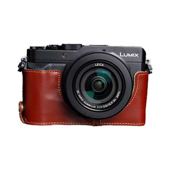 楽天市場】訳あり品 Panasonic LUMIX LX100 専用 レザー ケース Brown  