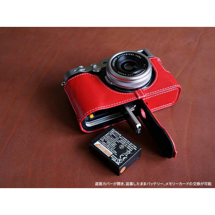 楽天市場】【30%OFF】 FUJIFILM X100F 専用 レザー ケース Red レッド 