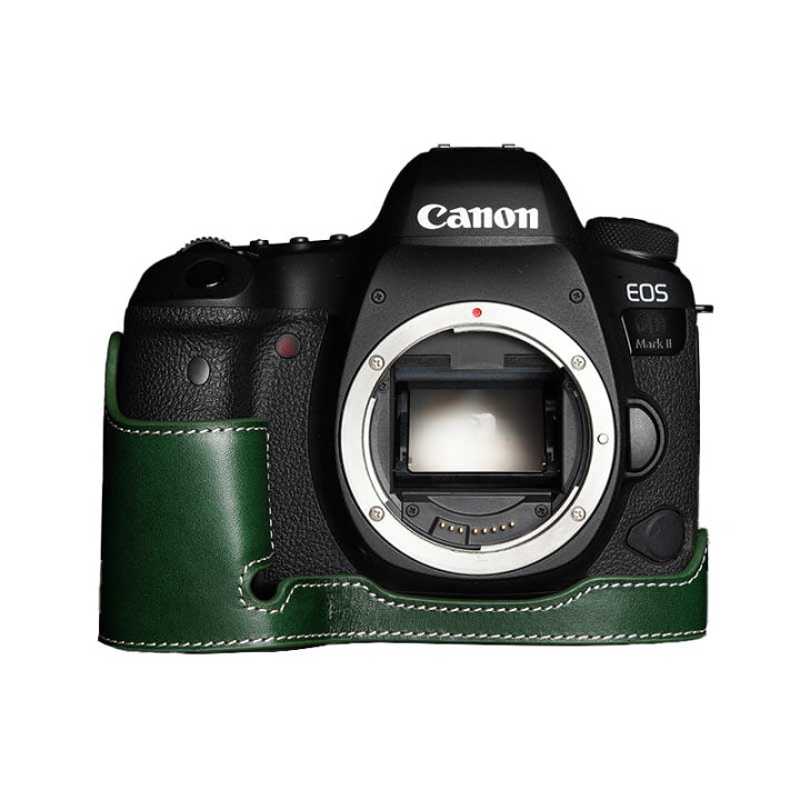 楽天市場】Canon EOS 6D Mark II 専用 レザー ケース Green グリーン 