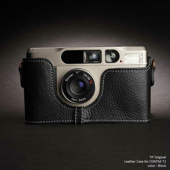 楽天市場】Contax T2 専用 レザー ケース Black ブラック TP Original 