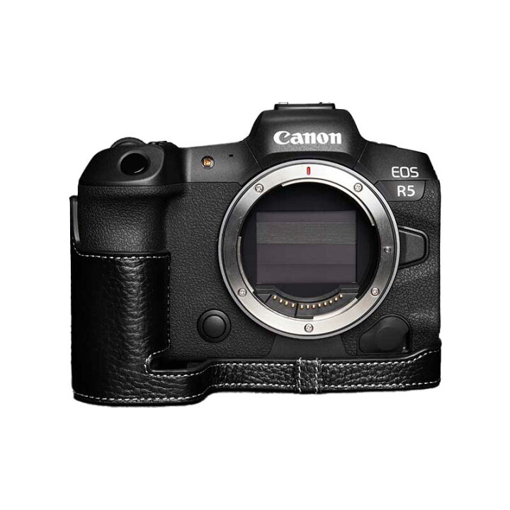 楽天市場】Canon EOS R5 専用 レザー ケース Black ブラック TP 