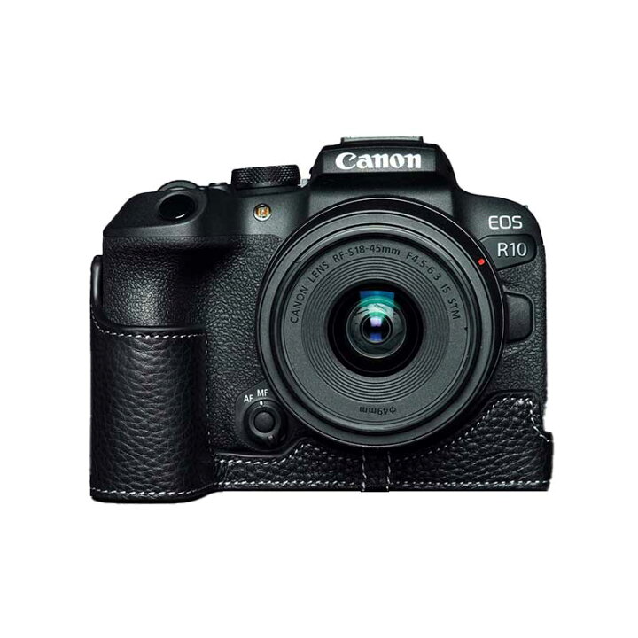楽天市場】Canon EOS R10 専用 レザー ケース Black ブラック TP 