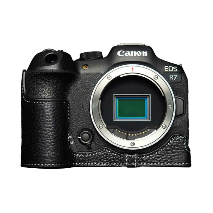 楽天市場】Canon EOS R7 専用 レザー ケース Black ブラック TP 