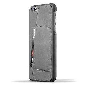 MUJJO Leather Wallet Case 80° for iPhone6S Plus Gray レザーウォレットケース カード収納 高品質 高級感溢れる 本革ケース アイフォン6S アイフォン6 おしゃれ 背面カバー 並行輸入品