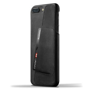 MUJJO Leather Wallet Case for iPhone8 Plus iPhone7 Plus Black ubN U[EHbgP[X J[h[ i  {vP[X ACtH7 vX   J[h[ wʃJo