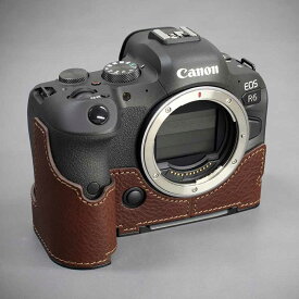カメラケース Lims リムズ Canon EOS R6 専用 イタリアンレザー カメラケース Brown ブラウン メタルプレート 高級 高品質 本革 おしゃれ かっこいい CN-EOSR6BR LIM'S lims リムズカメラケース 日本正規販売店