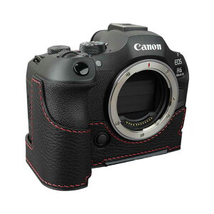 ���\���t�� Canon EOS R6 Mark III ��p �C�^���A�����U�[ �P�[�X Black Red Stitch Lims �����Y �J�����P�[�X ������� ���������� ���� �{�v ���v �{�f�B�[�n�[�t�P�[�X ���^���v���[�g �o�b�e���[��