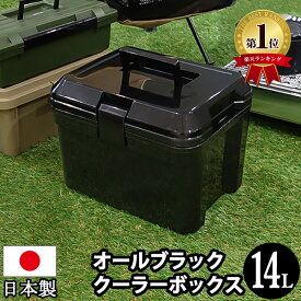クーラーボックス 小型 14L 黒 ブラック【100-A27】クーラーBOX ミニクーラーボックス おしゃれ 釣り 部活 キャンプ アウトドア レジャー ピクニック 運動会 海水浴 日本製【送料無料】