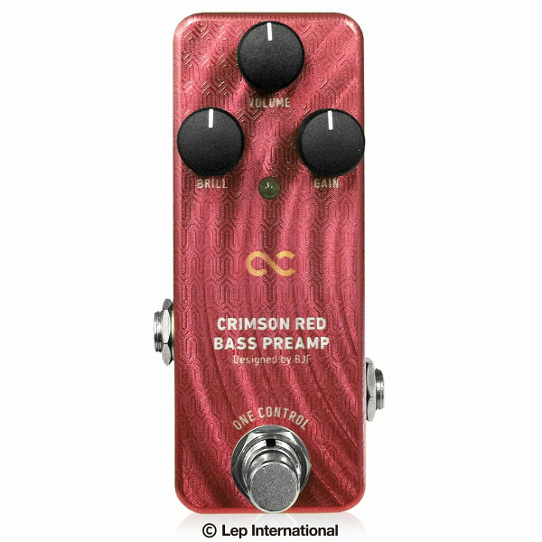One Control - CRIMSON RED BASS PREAMP | プリアンプ ベース用エフェクター