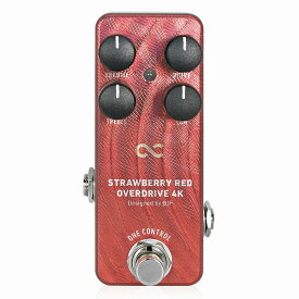 One Control - STRAWBERRY RED OVERDRIVE 4K | オーバードライブ ワンコントロール SROD ギター ミニペダル