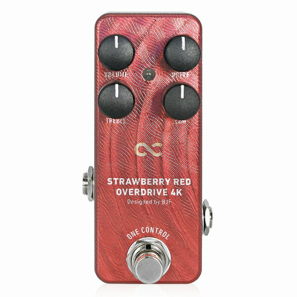 One Control - STRAWBERRY RED OVERDRIVE 4K | オーバードライブ ワンコントロール SROD ギター ミニペダル