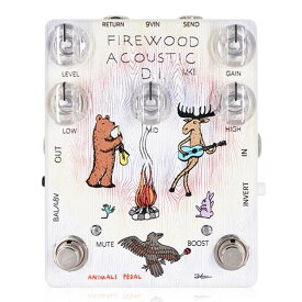 Animals Pedal　Firewood Acoustic D.I. MKII　/ アニマルズペダル 3種類のEQ (High、Mid、Low)、エフェクトループを搭載したアコースティックギター用DI / ギター エフェクター
