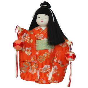 【木目込み人形】【木目込人形材料キット】【布裂地・型紙・写真付】手まり唄