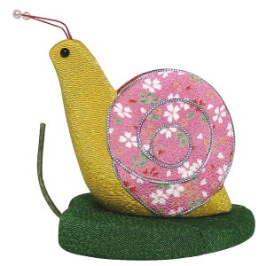 【木目込み人形】【木目込人形材料キット】【布裂地・型紙付】かたつむり大