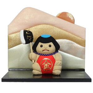 【木目込人形】【木目込人形材料キット】【布裂地・型紙・写真付】金太くん遠山衝立飾り