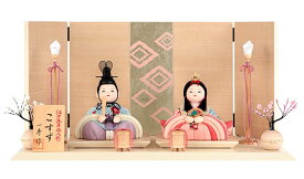 雛人形 コンパクト 一秀 ひな人形 木目込人形飾り 平飾り 親王飾り 木村一秀作 こすず 入れ目 16号 【2026年度新作】 h083-ih-028-5
