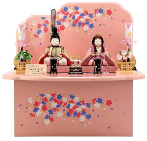 雛人形 コンパクト 柿沼東光 ひな人形 雛 木目込人形飾り 収納飾り 親王飾り 入れ目 ひなもも ピンク 【2026年度新作】 h293-mi-kt-1869bs