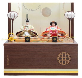 【クーポン利用で5%OFF+P最大14倍】雛人形 コンパクト 久月 ひな人形 収納飾り 親王飾り 着付 藤佳 結シリーズ 冬 風花 福寿草 【2026年度新作】 h083-k-4346 D-8