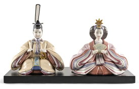 リヤドロ 雛人形 Lladro コンパクト ひな人形 雛 親王飾り Beige&Pink 本体のみ 台座付 【2025年度新作】【国内正規流通品】 h073-01009543
