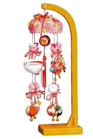 雛人形 平安豊久 ひな人形 つるし飾り つるし雛 さげもん 健明作 桜咲く頃 8号 スタンド付 【2026年度新作】 h083-mo-332509 HJ-283