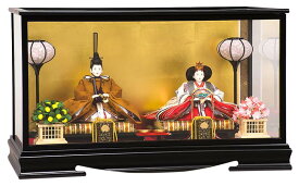 雛人形 平安豊久 ひな人形 ケース飾り 親王飾り 横山一彦作 彩春 黄櫨染 三五親王揃 【2026年度新作】 h083-mo-333783 HJ-228