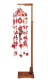 雛人形 平安豊久 ひな人形 つるし飾り つるし雛 さげもん 健明作 正絹古今 (中) 伸縮式スタンド付 【2026年度新作】 h083-mo-332564 HJ-298