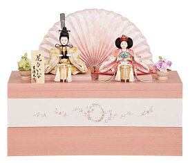 【クーポン利用で5%OFF】雛人形 コンパクト 吉徳大光 ひな人形 収納飾り 親王飾り 花ひいな 豆親王 LED照明付 【2026年度新作】 h083-ys-305317