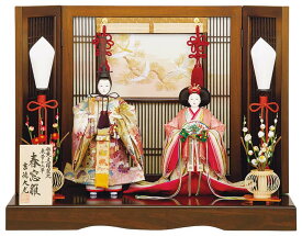 【クーポン利用で5%OFF】雛人形 吉徳大光 ひな人形 平飾り 親王飾り 立雛 立姿雛 春窓雛 束帯十二単 正絹 小三五親王 【2026年度新作】 h083-ys-305181