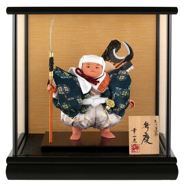 五月人形 幸一光 コンパクト 松崎人形 武者人形 ケース飾り 五号 弁慶 七ツ道具 黒塗カブセケース 【2026年度新作】 h075-koi-5151