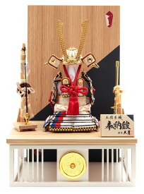 五月人形 久月 コンパクト 兜平飾り 兜飾り 奉納鎧 正絹白褄取縅 4号 【2026年度新作】 h075-k-29085 D-80