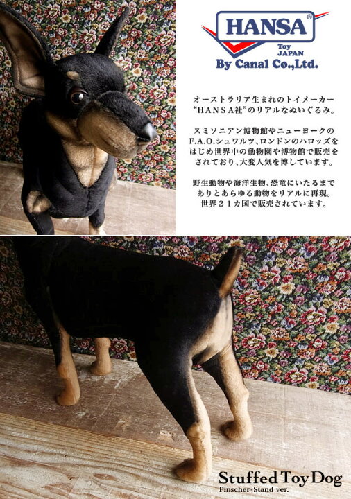 楽天市場】【HANSA ピンシャー43 ぬいぐるみ】犬 いぬ イヌ ぬいぐるみ 