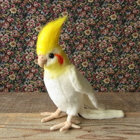 ＼平日9時までの注文で即日発送／【HANSA オカメインコ ルチノー23 ぬいぐるみ】鳥 インコ オウム ぬいぐるみ リアル 本物 そっくり ペット