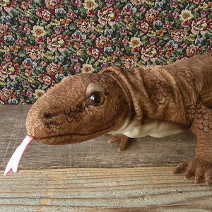 \平日9時までの注文で即日発送/【HANSA コモドドラゴン78 ぬいぐるみ】爬虫類 とかげ トカゲ ぬいぐるみ リアル 本物 そっくり ペット