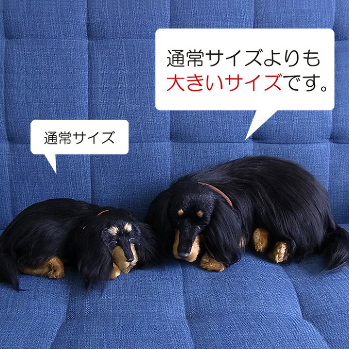 楽天市場 パーフェクトペット 大サイズ ダックス ロング ブラックタン ぬいぐるみ 犬 いぬ イヌ リアル 本物 そっくり ニニアンドキノ