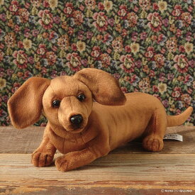 犬 ぬいぐるみ リアル 【HANSA ミニチュアダックスフンド 39 】 ダックスフンド ミニチュアダックス 本物 そっくり 犬のぬいぐるみ 動く かわいい 動物 誕生日 クリスマス ギフト プレゼント