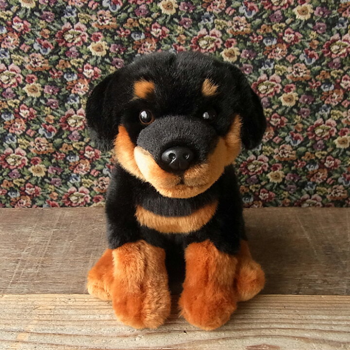 楽天市場 簡易ラッピングでお届け Faithful Friends ロットワイラー ぬいぐるみ 犬 いぬ イヌ ぬいぐるみ リアル 本物 そっくり ペット ニニアンドキノ