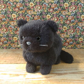 【スターチャイルド ぬくねこ（黒） ぬいぐるみ】猫 ネコ ねこ ぬいぐるみ リアル 本物 そっくり ペット
