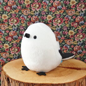 【TST シマエナガ ぬいぐるみ 15cm】鳥 インコ ぬいぐるみ リアル 本物 そっくり ペット