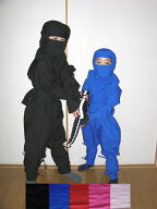 子ども用忍者衣装フル装備（9点セット） ≪ 忍者 NINJA にんじゃ 侍 SAMURAI さむらい 手裏剣 syuriken …