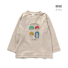 【20%】セール F.O.KIDS【エフオーキッズ】手描き イラスト 長袖 Tシャツ【子供服 キッズ トップス 長T ロング ロンT プリント 防汚加工 おしゃれ カジュアル デイリー 男の子 sale】R106094