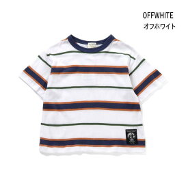 【20%】F.O.KIDS【エフオーキッズ】マルチ ボーダー BIG Tシャツ【人気 子供服 キッズ ジュニア トップス 半袖 半T ゆったり レトロ カジュアル おしゃれ 男の子 sale セール】R207284