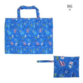 【ワンコイン】折りたたみBAG【人気 キッズ ジュニア 大人 小物 エコバッグ 収納 バッグ トートバッグ 袋 持ち運び お買い物袋 ギフト プレゼント 柄 総柄 いちご 花 星 恐竜 車 男の子 女の子 美羽美創】折りたたみBAG