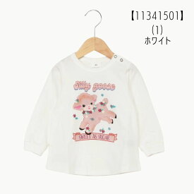 【おきがえ】Si・Shu・Non【シ・シュ・ノン】ガールズ プチプリ ロンT【人気 子供服 キッズ ベビー トップス Tシャツ 長袖 ロング 長T プリント ドーナツ どうぶつ デイリー カジュアル かわいい 女の子 シシュノン】11341501