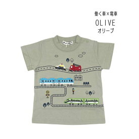 【20％】セール BAB CHIP【マルタ布帛】半袖 Tシャツ【人気 子供服 キッズ ベビー トップス 半T 刺繍 プリント 恐竜 ダイナソー 働く車 電車 のりもの カジュアル デイリー 男の子 sale】7000224 7002224 7004224 7006224 7007224