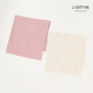 【20%】セール petit main【プティマイン】スワドル 2P【人気 子供服 ベビー 赤ちゃん 新生児 小物 おくるみ ブランケット 無地 総柄 花 くま 恐竜 2枚組 男の子 女の子 ギフト プレゼント 出産祝