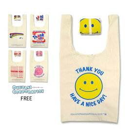 【15周年！期間限定15％OFF！】スタッズ【オクタニコーポレーション】コットン マルシェバッグ【人気 ブランド キッズ ジュニア 小物 バック カバン 手提げ 買い物 袋 エコバック コンパクト 男の子 女の子 プリント ロゴ にこちゃん スマイル】cotton marche bag